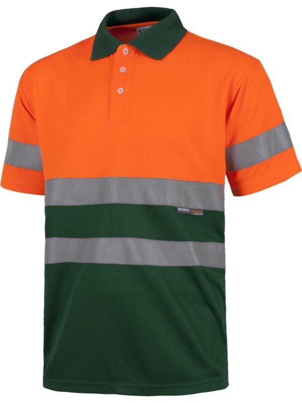 WorkTeam Polo Combinado ALTA VISIBILIDAD Manga Corta. Cintas Reflectantes Torso y Mangas. EN ISO 20471:2013 Hombre - Imagen 6