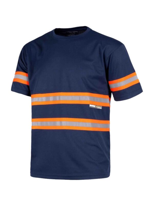 WorkTeam Camiseta Manga Corta de trabajo con cintas reflectantes para hombre - Imagen 2