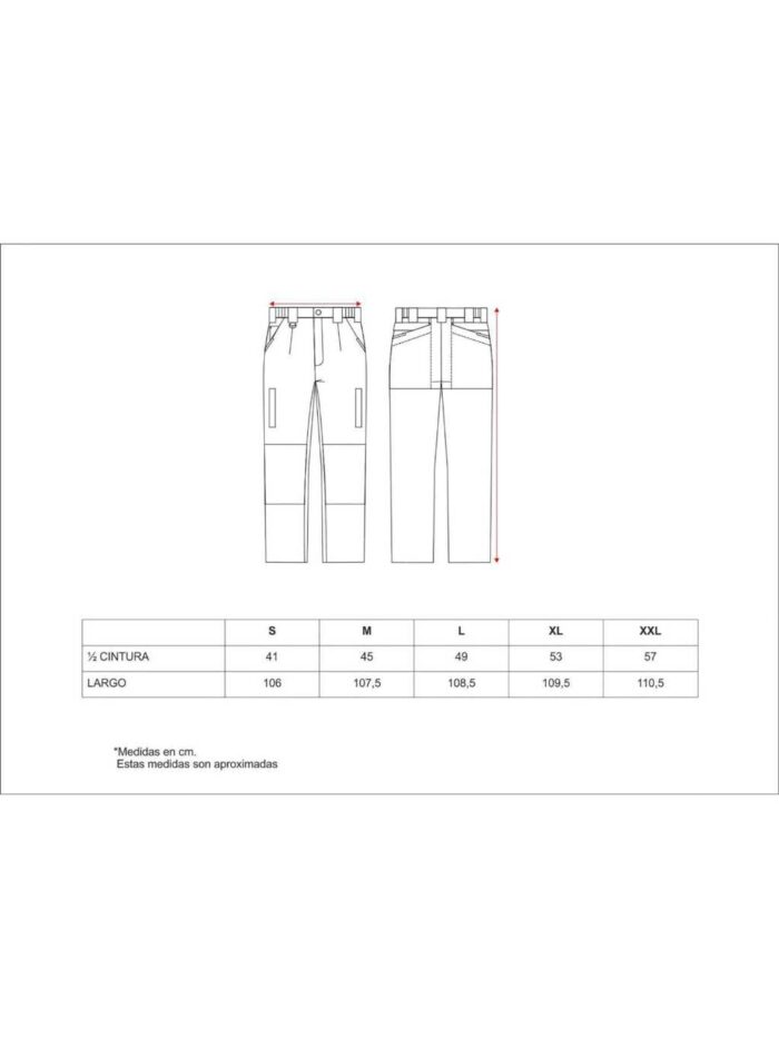 WorkTeam Pantalón Ripstop Multibolsillos, Refuerzos en Rodillas.