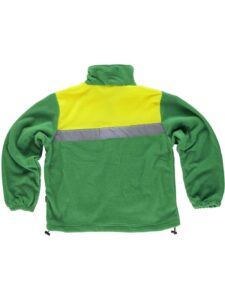WorkTeam Forro Polar Bicolor Alta Visibilidad con Cremallera y Cintas Reflectantes. Unisex