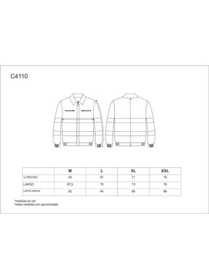WorkTeam Cazadora con 2 cintas de Alta Visibilidad y Reflectante. EN471. Hombre