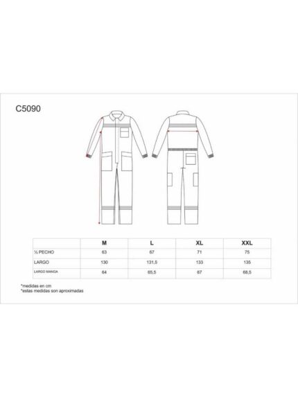 WorkTeam Buzo Ignífugo con Cintas Reflectantes y fluorescentes. 100% Algodón. IGNIFUGO EN11612. Hombre