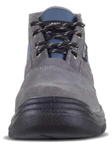 WorkTeam Bota de Seguridad de Serraje y Lona con Cordones. Tipo chiruca. Suela PU bidensidad. Puntera y Plantilla de Acero Hombre - Imagen 3