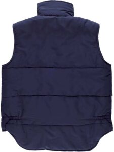 WorkTeam Chaleco Acolchado y Multibolsillos, con Cortavientos en Mangas. Hombre