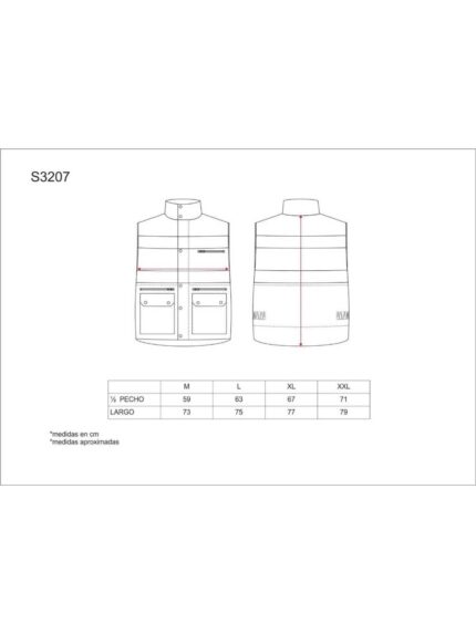 WorkTeam Chaleco Acolchado y Multibolsillos con Cortavientos y 2 Cintas Reflectantes. Hombre