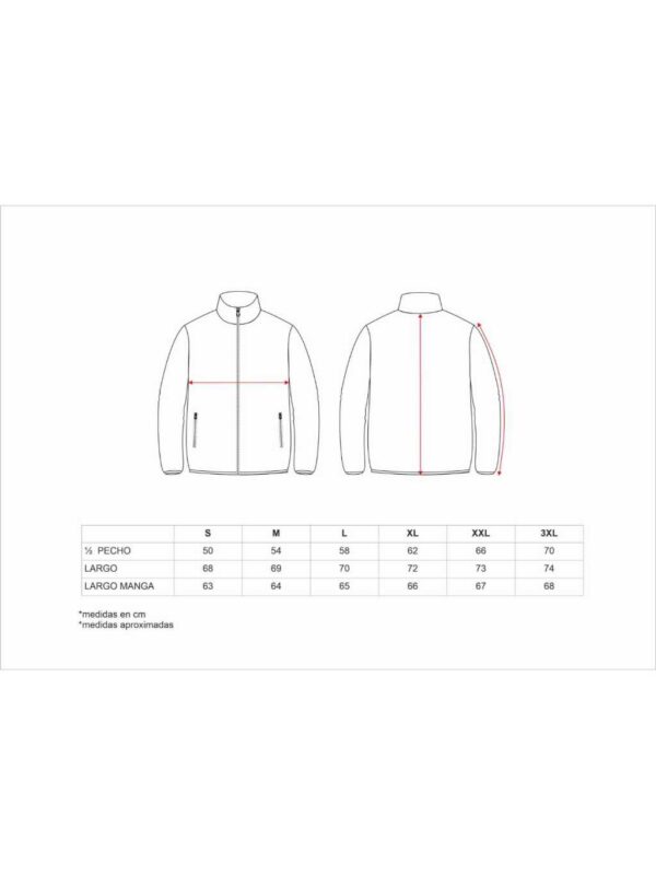 Workteam Forro Polar con Cierre de Cremallera. Ideal para Frío (280 g/m2). Unisex