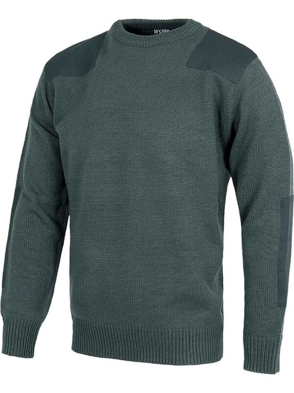 WorkTeam Jersey de Cuello Redondo con Refuerzos en Hombros y Codos. Unisex - Imagen 2