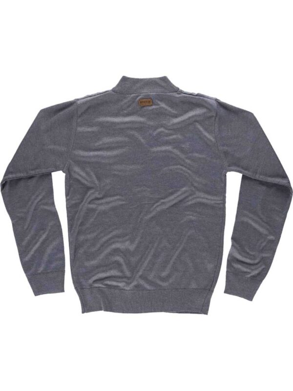 WorkTeam Jersey de Punto Fino. Cuello Alto con Cierre de Cremallera. Cintura y Puños Elásticos.