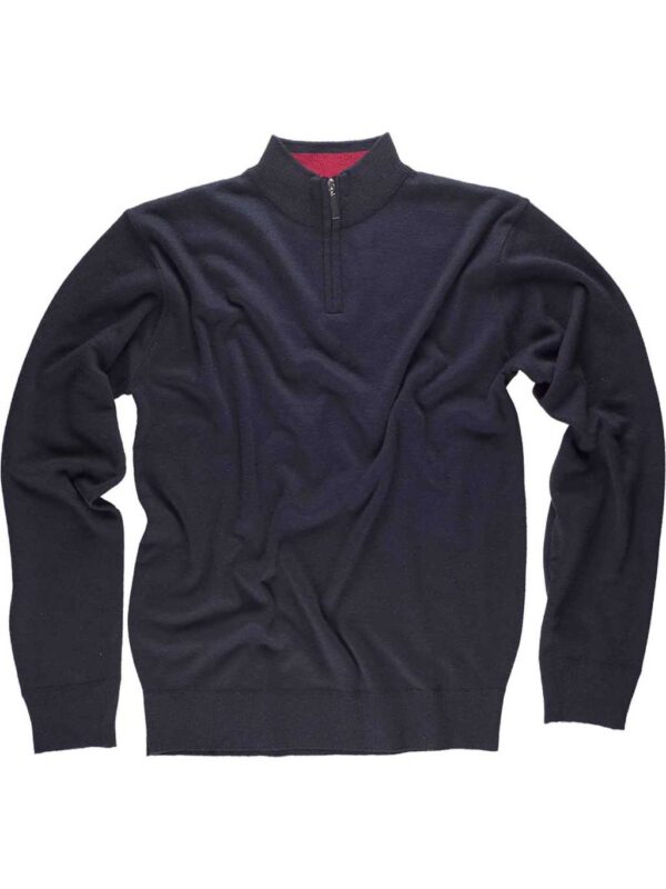 WorkTeam Jersey de Punto Fino. Cuello Alto con Cierre de Cremallera. Cintura y Puños Elásticos. - Imagen 2
