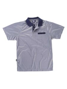 WorkTeam Polo combinado de manga corta en tejido técnico, bolso de pecho, deportivo, ligero, transpirable y de secado rápido.  Hombre