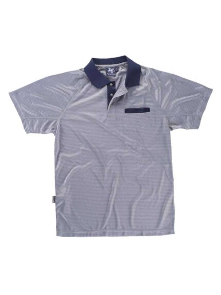WorkTeam Polo combinado de manga corta en tejido técnico, bolso de pecho, deportivo, ligero, transpirable y de secado rápido. Hombre