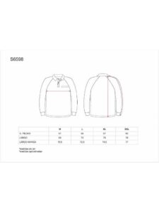 WorkTeam Polo Manga Larga, Ignífugo y Antiestático, 60% modacrilico 39% Algodón 1% Fibra Antiestática Hombre - Imagen 3