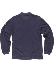 WorkTeam Polo Manga Larga, Ignífugo y Antiestático, 60% modacrilico 39% Algodón 1% Fibra Antiestática Hombre - Imagen 2