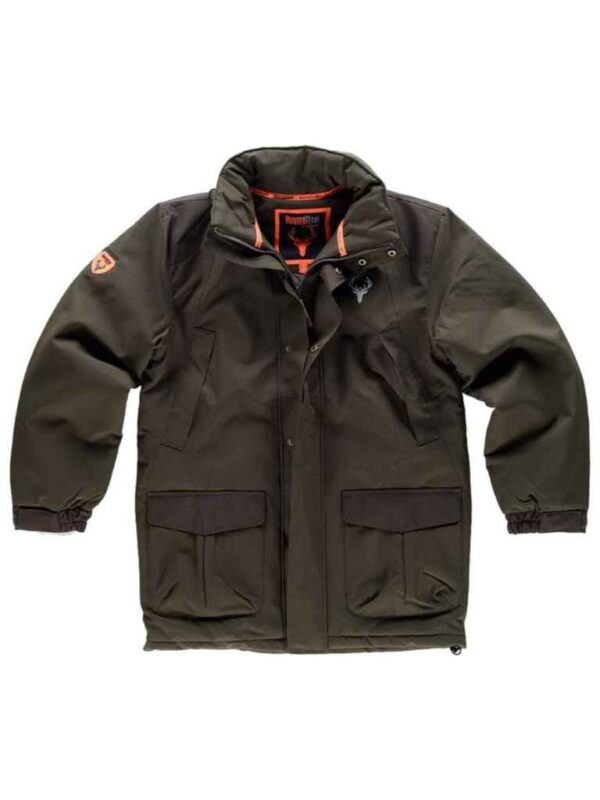 Work Team Parka Caza y Pesca combinada Acolchada, Impermeable y Costuras Termoselladas, con Capucha, con 2 Bolsos Laterales y 2 Bolsos en Pecho, Cazadora. - Imagen 2