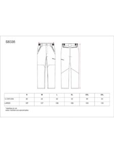 WorkTeam Pantalón caza con refuerzos en las rodillas a contraste. Unisex