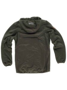 Work Team Chaqueta Caza Pesca Aire Libre etc, softshell, combinada con tejido Acolchado de Camuflaje, 2 Bolsos Laterales, con Capucha. - Imagen 2