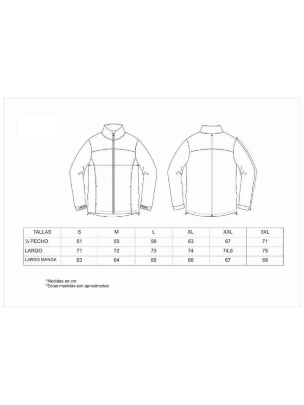 WorkTeam Cazadora Caza, Pesca, Tiempo Libre. Softshell con Dos Bolsillos Laterales, combinada. Unisex - Imagen 3