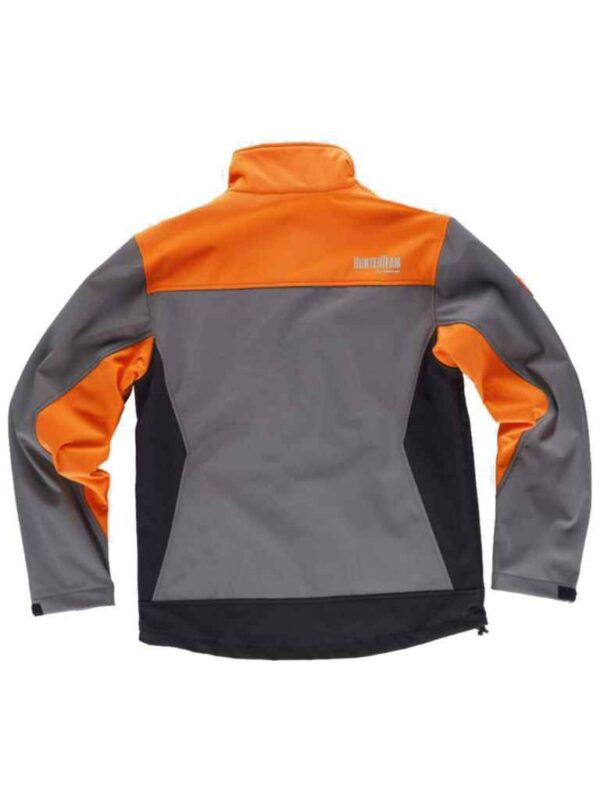 WorkTeam Cazadora Caza, Pesca, Tiempo Libre, etc, Softshell combinada Tricolor. Cuello Alto y cubrecosturas Interior. Canesús Combinados. Cierre de Cremallera de Nylon. - Imagen 5
