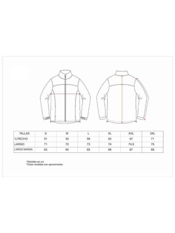 WorkTeam Cazadora Caza, Pesca, Tiempo Libre, etc, Softshell con Canesús y costadillos a Contraste. Cuello Alto y cubrecosturas Interior. Cierre de Cremallera de Nylon. - Imagen 5