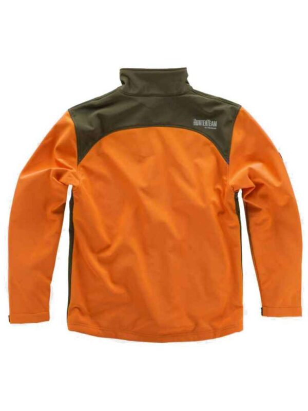 WorkTeam Cazadora Caza, Pesca, Tiempo Libre, etc, Softshell con Canesús y costadillos a Contraste. Cuello Alto y cubrecosturas Interior. Cierre de Cremallera de Nylon. - Imagen 3