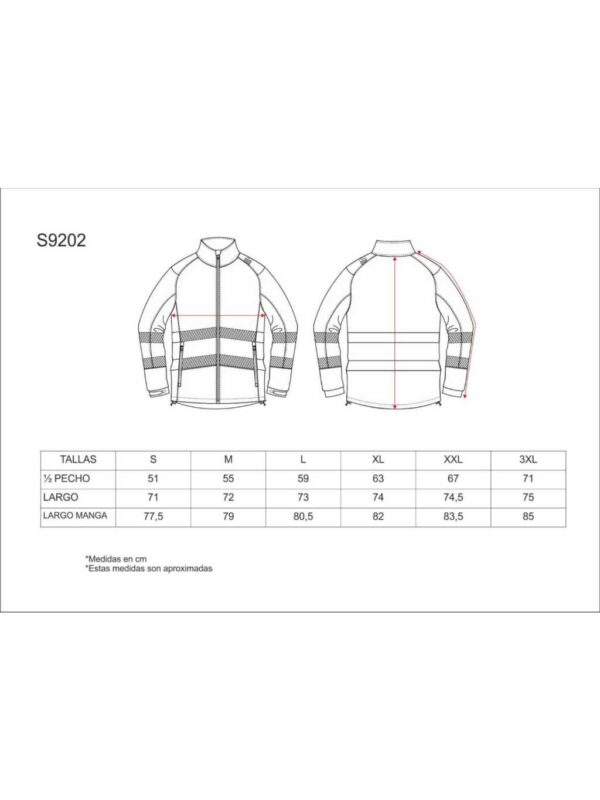WorkTeam Parka con Capucha Enrollable, Acolchada e Impermeable en tejido Oxford, Combinada y con Cintas Reflectantes Discontinuas. Unisex