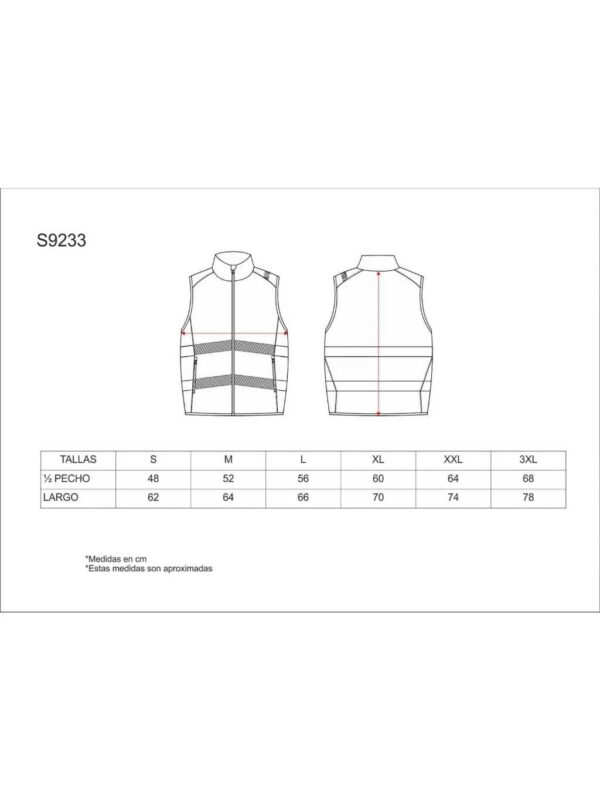 WorkTeam Chaleco Softshell de Trabajo Alta Visibilidad, Cintas Reflectantes Discontinuas, Cortavientos, Repelente al Agua e Interior de Alta Capacidad Térmica. Unisex