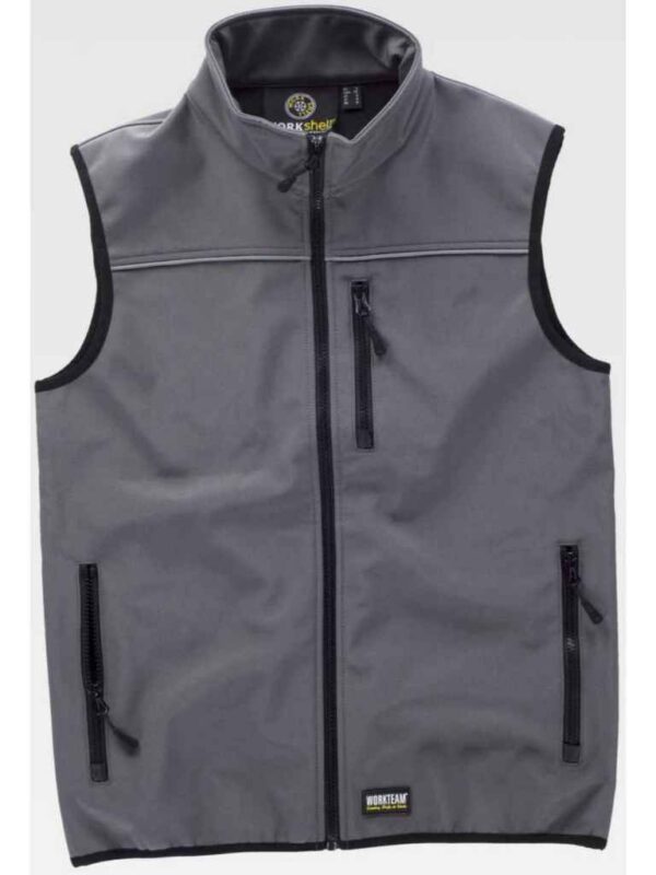 WorkTeam Chaleco Softshell Aire Libre Liso - Imagen 4