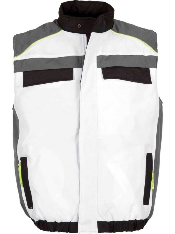 WorkTeam Chaleco Linea 5 Acolchado con Cierre Cremallera Combi 3 Colores, Vivos Reflectantes. - Imagen 3