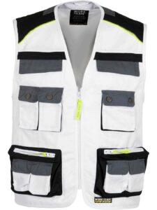 WorkTeam Chaleco Linea 5 Tipo Safari Combinado en 3 Colores, Vivos Reflectantes. Hombre - Imagen 4