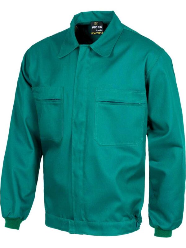 WorkTeam Cazadora con Cremalleras de Nylon, Cintura Elástica y Dos Bolsos de Pecho. Hombre - Imagen 5