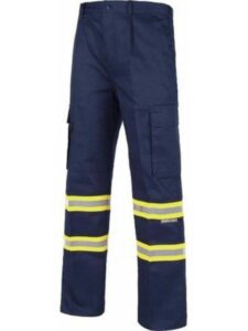WorkTeam Pantalón con cintura elástica, multibolsillos y dos cintas reflectantes bicolor. HOMBRE - Imagen 2
