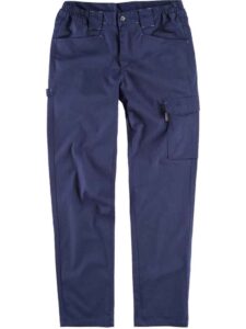 WorkTeamPantalón de tejido elástico bidireccional por construcción. Dos bolsos de abertura inclinada en los costados y un bolso lateral con pliegue HOMBRE