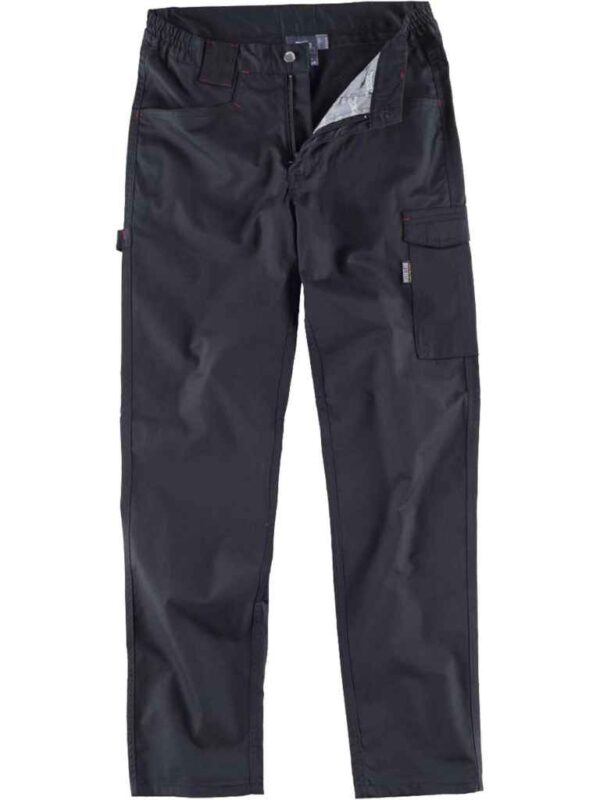 WorkTeamPantalón de tejido elástico bidireccional por construcción. Dos bolsos de abertura inclinada en los costados y un bolso lateral con pliegue HOMBRE - Imagen 3