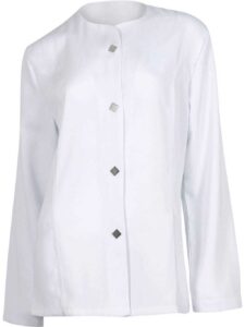 WorkTeam Casaca  manga larga, cierre central corchetes. Mujer