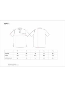 WorkTeam Casaca Manga Corta con un Bolso de Pecho, Estampado Mariposas. Hombre