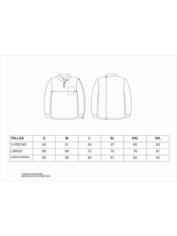 Workteam Polo Trabajo ANTIBACTERIANO de Manga Larga, cierre de Velcro, 100% algodón . Ideal Alimentación, Laboratorio, Sanidad, etc. Unisex