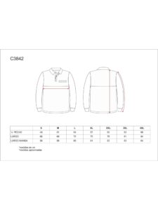 WorkTeam Polo Manga Larga ALTA VISIBILIDAD, con Canesú Combinado, un Bolso de Pecho, 100% Algodón. Hombre