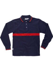 WorkTeam Polo Manga Larga con una Franja a Contraste, 100% Algodón. Hombre - Imagen 4