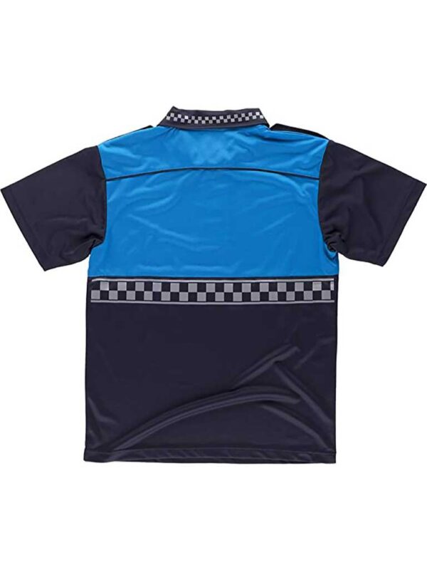 Work Team Polo Policía Manga Corta Combinado, con Cinta Reflectante termosellada y charreteras en Hombros. Hombre - Imagen 4