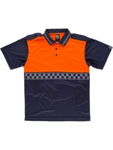 Work Team Polo Policía Manga Corta Combinado, con Cinta Reflectante termosellada y charreteras en Hombros. Hombre - Imagen 2