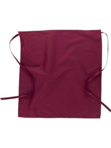 WorkTeam Delantal sin peto bicolor estampado café, con un bolsillo. 50x35. Unisex - Imagen 3