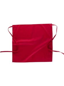 WorkTeam Delantal sin peto bicolor estampado café, con un bolsillo. 50x35. Unisex - Imagen 5