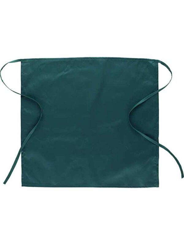 WorkTeam Delantal sin peto bicolor estampado café, con un bolsillo. 50x35. Unisex - Imagen 2