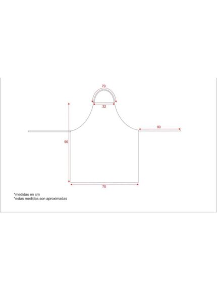 WorkTeam Delantal de cocina clásico largo sin bolsillos, cocinero, chef, etc y 100% Algodón. Unisex