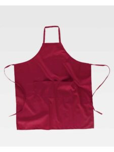 WorkTeam Delantal cruzado largo 95x90cm con 2 bolsos. Fabricación especial. Unisex - Imagen 3