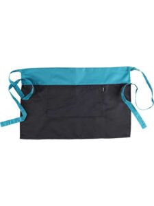 WorkTeam Delantal bicolor sin peto y vivo a contraste. 70x45. Unisex - Imagen 4