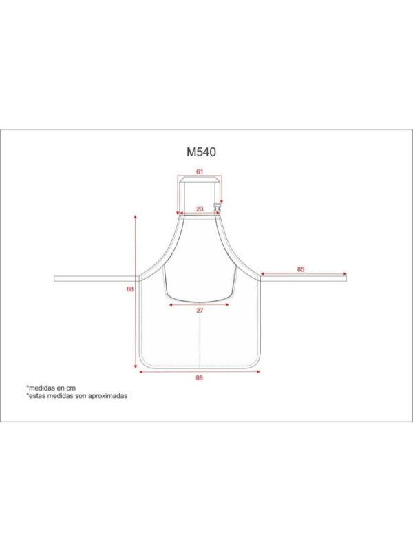 WorkTeam Delantal con Peto Combinado, Vivo A.V. Bolsillo Central y Cuello Regulable. 90x90 Tratamiento Teflón Hombre