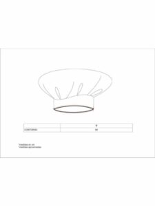 WorkTeam Gorro liso de cocinero con velcro y vivo a contraste. Unisex - Imagen 8