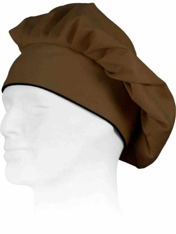 WorkTeam Gorro liso de cocinero con velcro y vivo a contraste. Unisex - Imagen 4