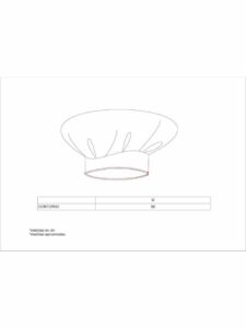 WorkTeam Gorro cocinero adaptable estampado café. Unisex - Imagen 2